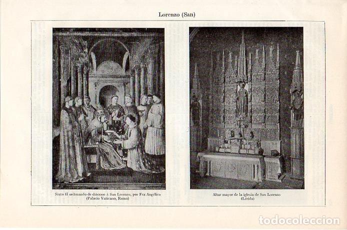 Postais: LAMINA V08745: Altar de la iglesia de San Lorenzo, Lleida - Varios