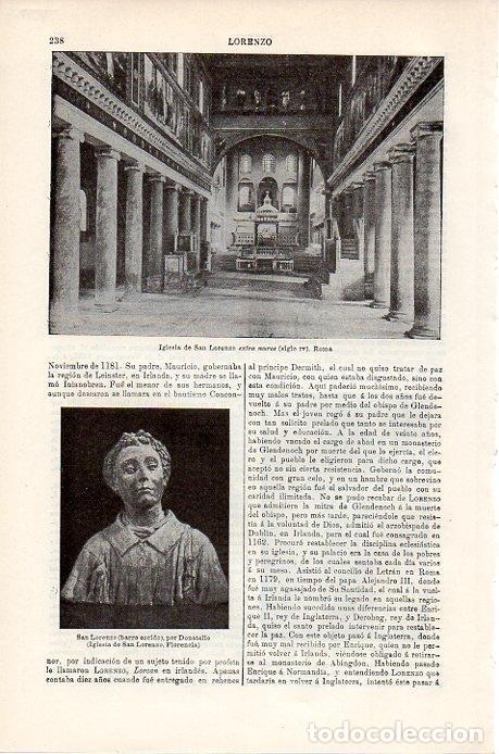 Cartoline: LAMINA V08748: Iglesia de San Lorenzo en Roma - Varios