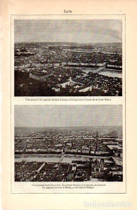 Postais: LAMINA V08961: Vista general de Lyon - Varios