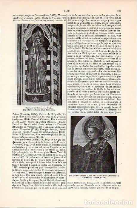 Postais: LAMINA V08864: San Luis de Tolosa, por Giotto - Varios