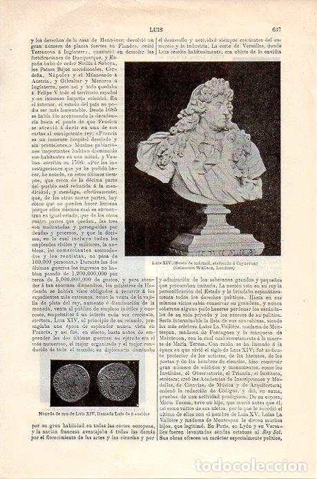 Postkarten: LAMINA V08883: Busto de Luis XIV - Varios