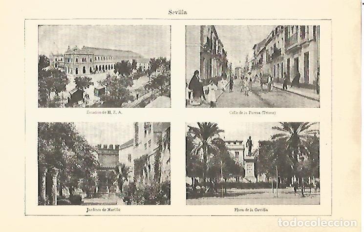 Postkarten: LAMINA V06843: Vistas varias de Sevilla - Varios