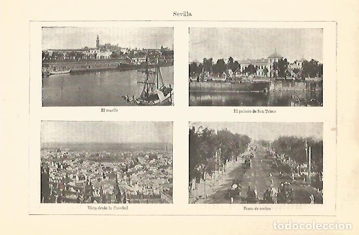 Postais: LAMINA V06844: Vistas de Sevilla - Varios