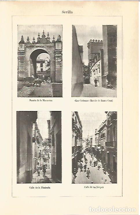 Postcards: LAMINA V06841: Calles en Sevilla - Varios