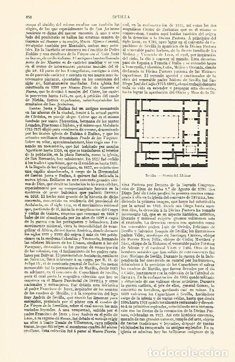 Postcards: LAMINA V06860: Planta del Alcazar de Sevilla - Varios