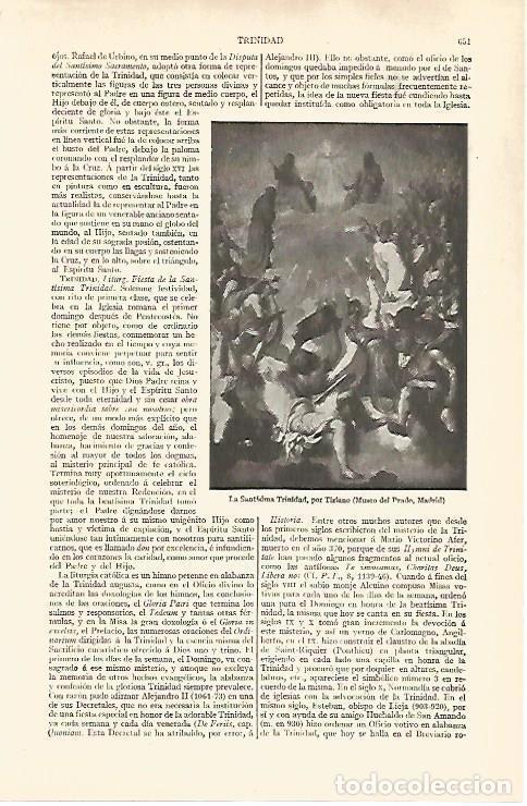 Postales: LAMINA V06802: La Santisima Trinidad, por Tiziano - Varios