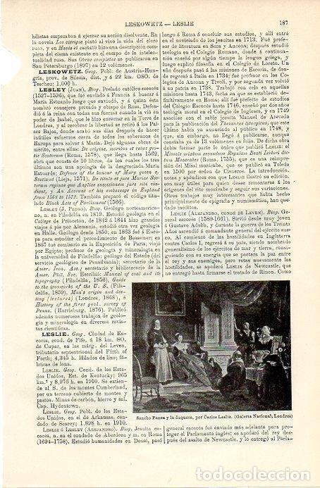 Postkarten: LAMINA V09750: Sancho Panza y la duquesa, por Carlos Leslie - Varios
