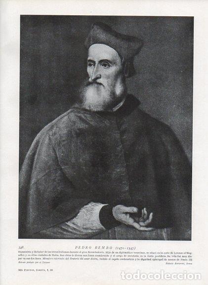 Postkarten: LAMINA V10017: Retrato de Pedro Bembo, por Tiziano - Varios