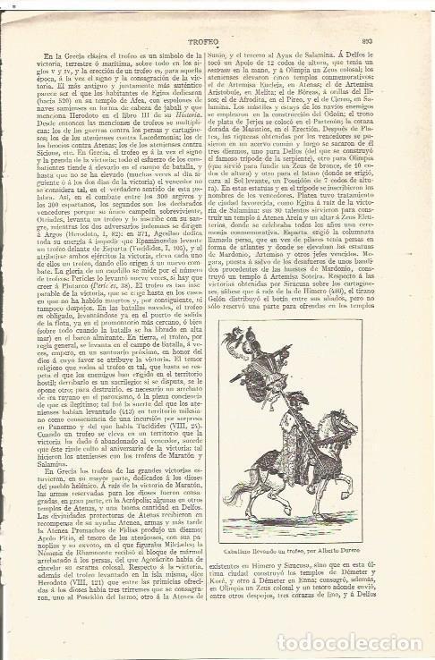 Cartoline: LAMINA V06591: Caballero llevando un trofeo, por Durero - Varios