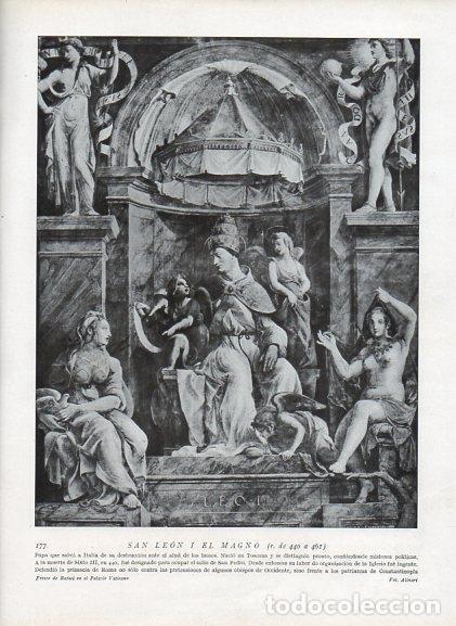 Cartoline: LAMINA V09937: San Leon I el Magno, fresco de Rafael en el Palacio Vaticano - Varios