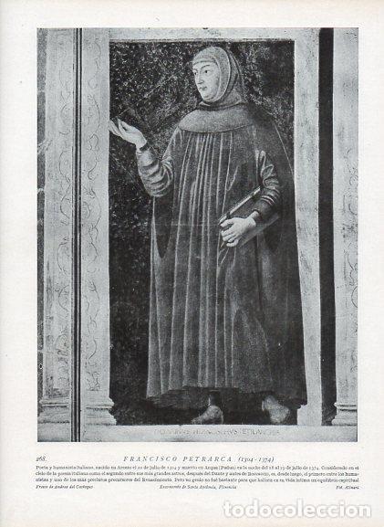 Cartoline: LAMINA V09979: Francisco Petrarca, por Andrea del Castagno - Varios