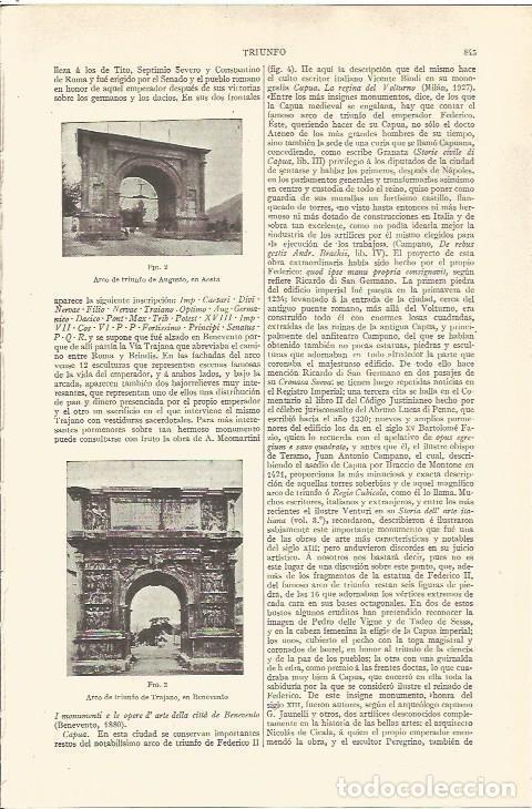 Cartoline: LAMINA V06579: Arco de Augusto en Aosta y Trajano en Benevento - Varios
