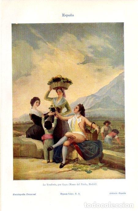 Postkarten: LAMINA V07115: La Vendimia por Goya - Varios
