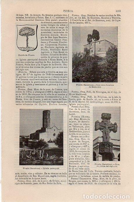 Cartoline: LAMINA V09464: Iglesia y cruz de piedra de Pineda, Barcelona - Varios