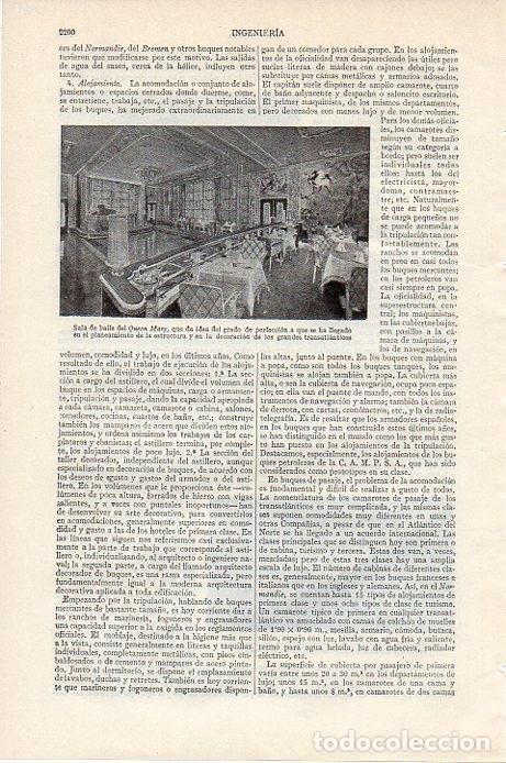 Postales: LAMINA V09651: Sala de baile del Queen Mary - Varios