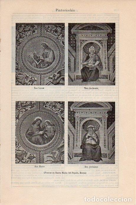 Postkarten: LAMINA V09496: Frescos en Santa Maria del Popolo, Roma - Varios