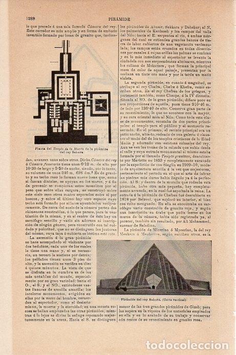 Cartes Postales: LAMINA V09514: Piramide del rey Sahura - Varios
