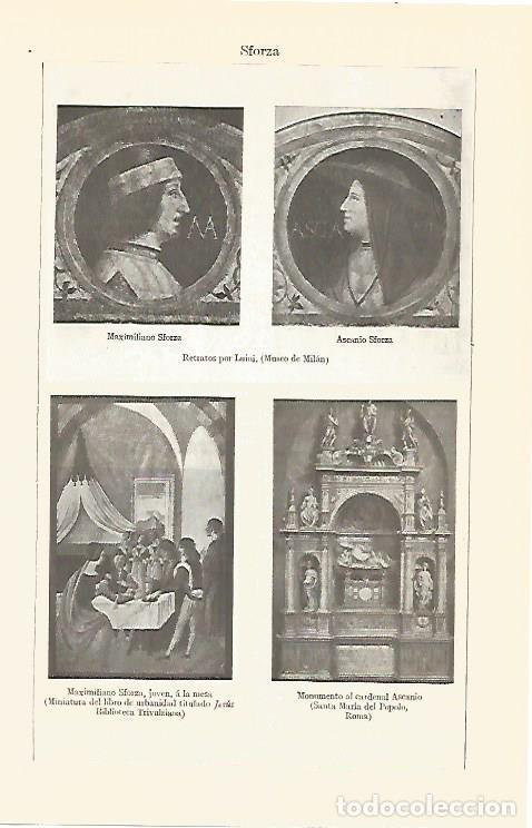 Cartoline: LAMINA V06882: Maximiliano Sforza - Varios