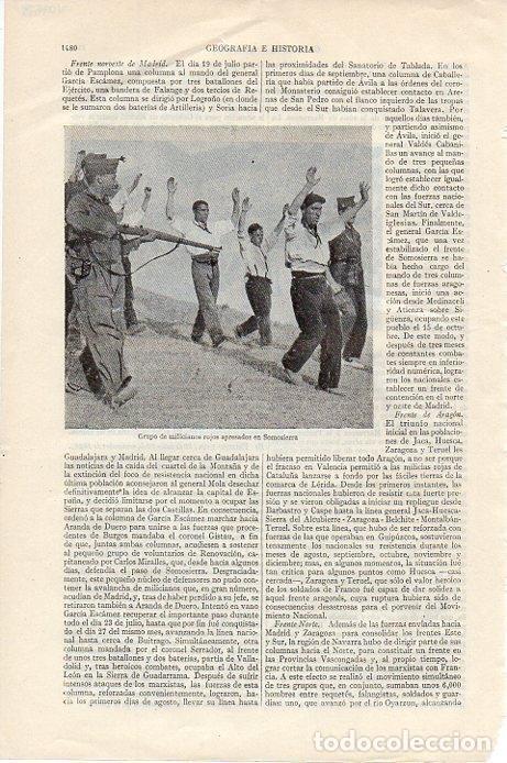 Postkarten: LAMINA V09559: Milicianos rojos apresados en Somosierra - Varios