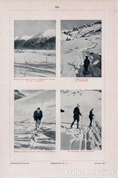 Postales: LAMINA V10511: Ski en Jungfrau y Lenzerheide - Varios