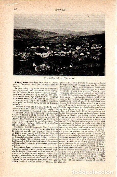 Postkarten: LAMINA V07061: Vista de Troncoso, Pontevedra - Varios