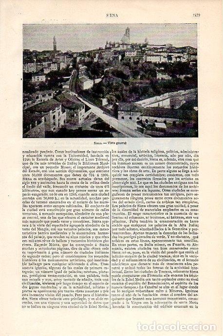 Postkarten: LAMINA V07026: Vista general de Siena - Varios