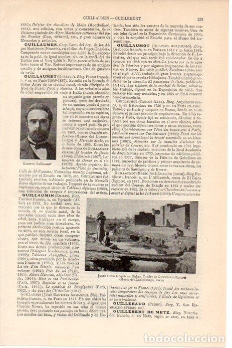 Postkarten: LAMINA V08460: Junto a una acequia en Biskra, por G. Guillaumot - Varios