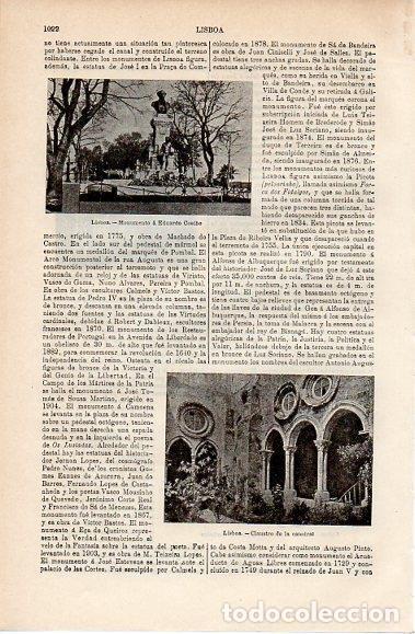 Postcards: LAMINA V10220: Monumento a Eduardo Coelho en Lisboa - Varios