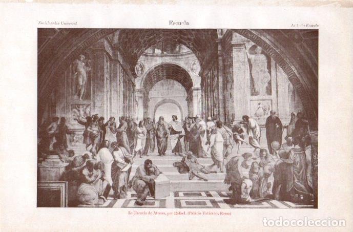 Postkarten: LAMINA V08204: La Escuela de Atenas, por Rafael - Varios