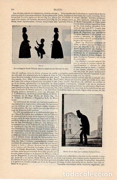 Postais: LAMINA V10379: Sobrinas de Daniel Webster, silluetas por Edouard en 1846 - Varios