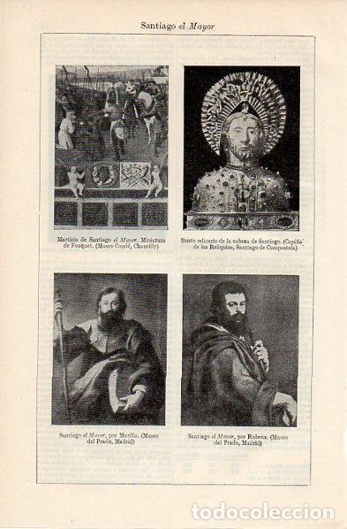 Postales: LAMINA V11256: Imagenes de Santiago el Mayor - Varios
