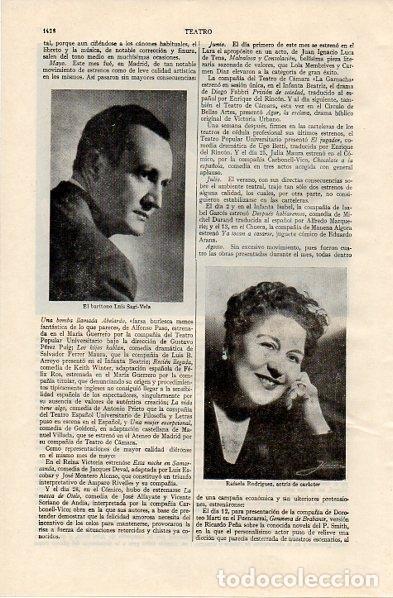 Postais: LAMINA V11176: Rafaela Rodriguez y Luis Sagi-Vela - Varios