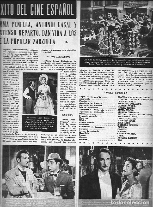 Postkarten: LAMINA 30454: Reparto y escenas de Do&ntilde;a Francisquita - VVAA