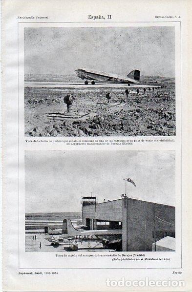Postkarten: LAMINA V11008: Aeropuerto de Barajas en Madrid - Varios