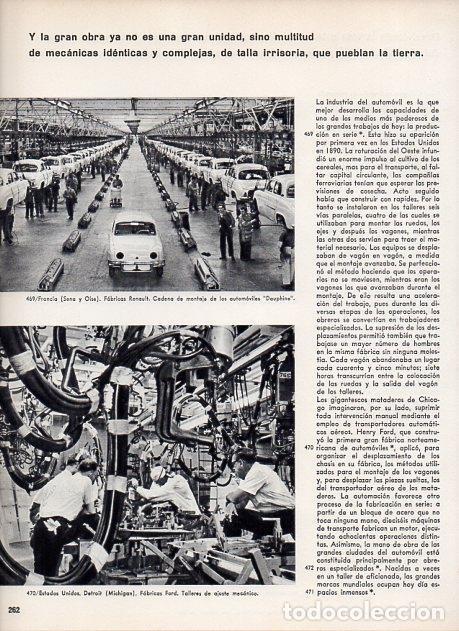 Postkarten: LAMINA V11449: Talleres de Fabrica Ford en Detroit y cadena de montaje del Dauphine - Varios