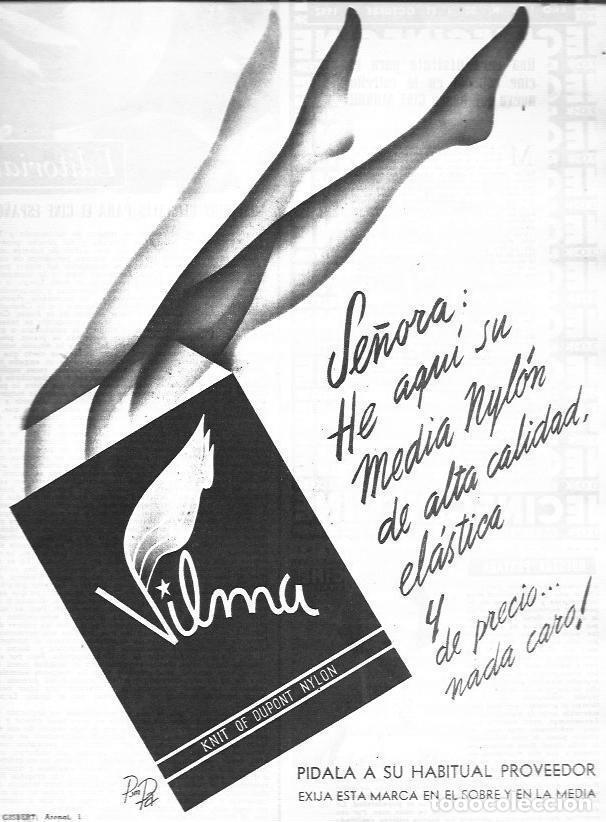 Postales: LAMINA 30307: Publicidad de medias Vilma - VVAA