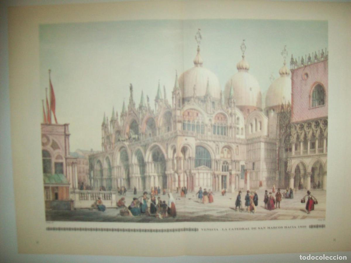 Cartoline: LAMINA 30536: Catedral de San Marcos de Venecia hacia 1850 - Recopilado por Rolf Muller