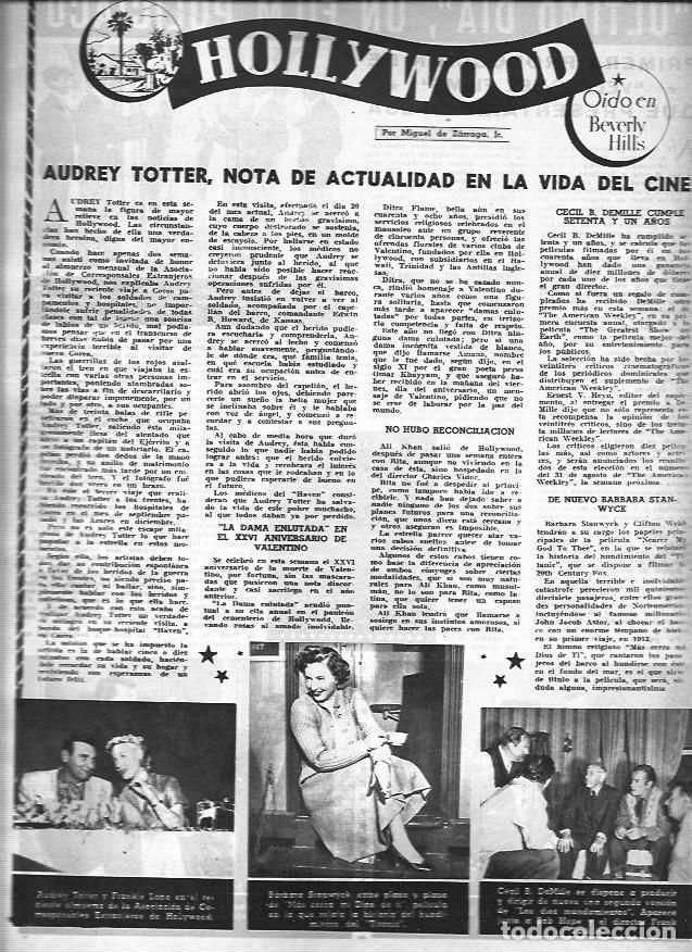 Postais: LAMINA 30256: Articulo sobre Audrey Totter - VVAA