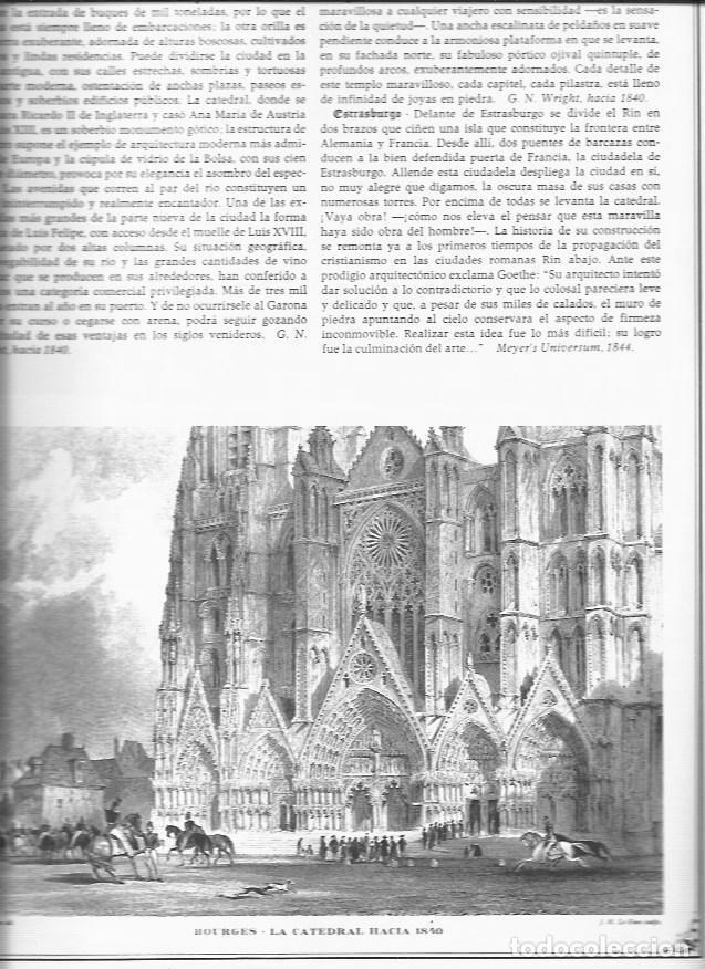 Postkarten: LAMINA 30465: Bourges, la catedral hacia 1840 - Recopilado por Rolf Muller