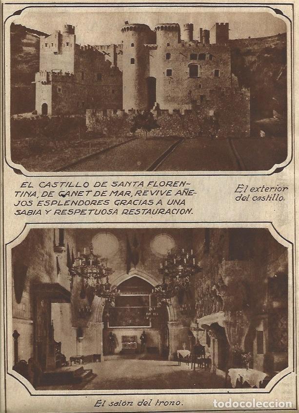 Postkarten: LAMINA 31579: Castillo de Santa Florentina en Canet de Mar - Varios