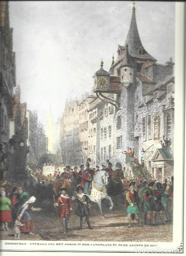 Cartoline: LAMINA 30492: Entrada del rey Jorge IV por Canongate en Edimburgo - Recopilado por Rolf Muller