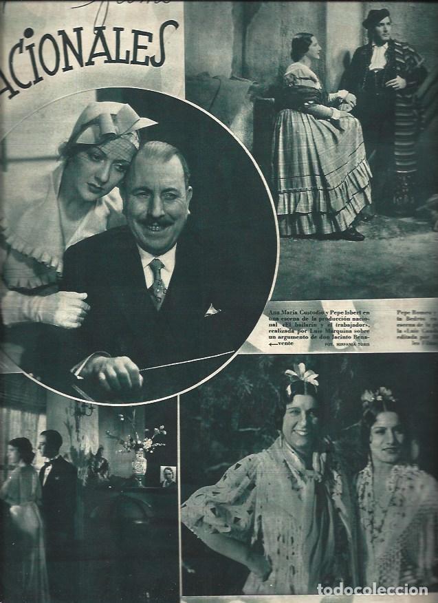 Cartes Postales: LAMINA 31151: Escenas de Paloma de mis amores, Maria de la O y El bailarin y el trabajador - VVAA
