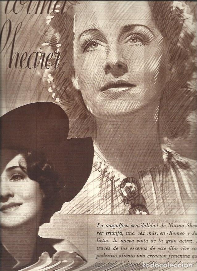 Postais: LAMINA 31034: Dibujo y foto de Norma Shearer - VVAA