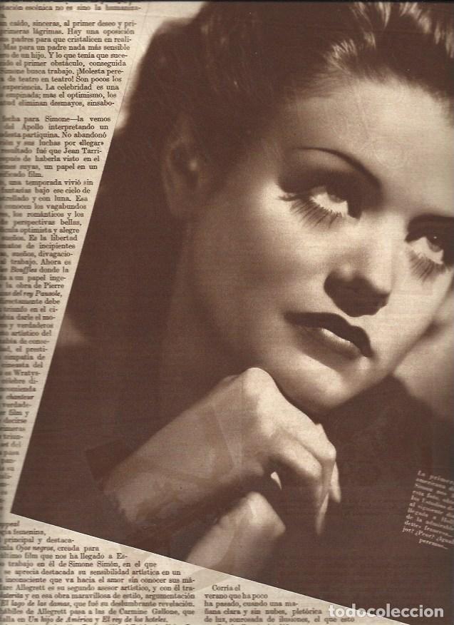 Cartoline: LAMINA 31011: Primer plano de Simone Simon - VVAA