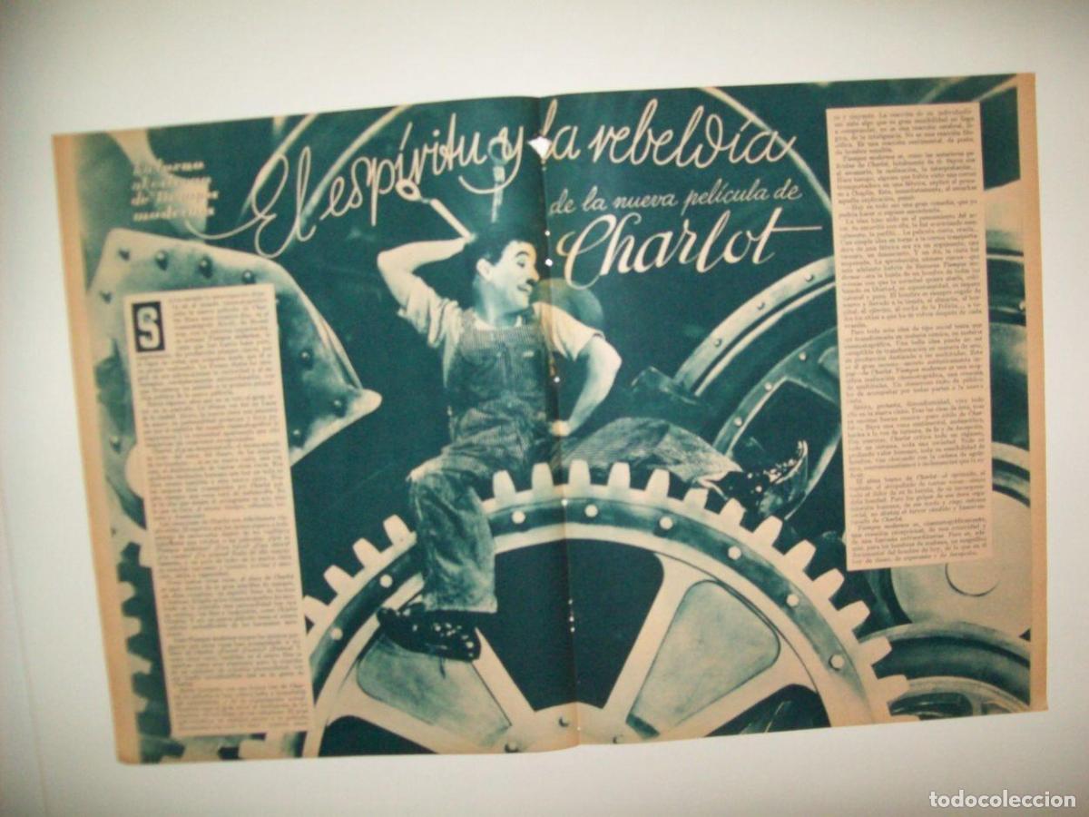 Cartoline: LAMINA 30988: Charlot y Tiempos modernos - VVAA
