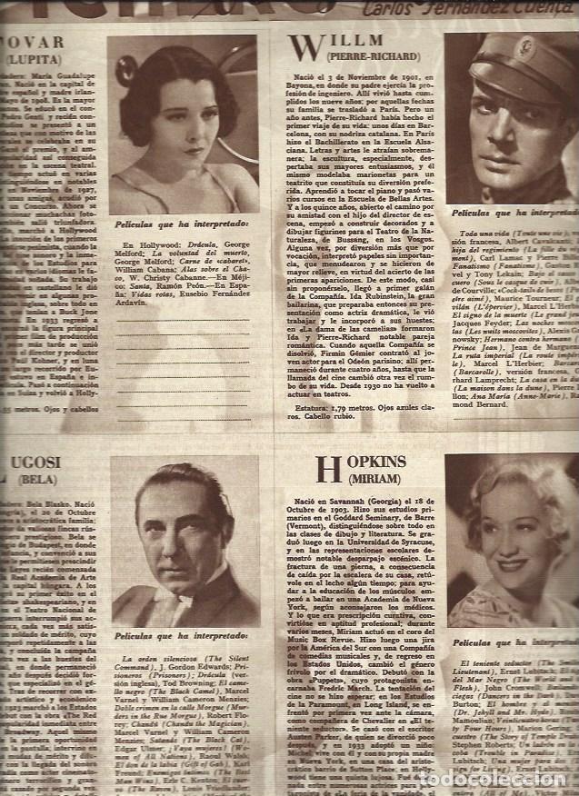 Postais: LAMINA 31093: Lupita Tovar, Perre Richard Illm, Bela Lugosi y Miriam Hopkins - VVAA