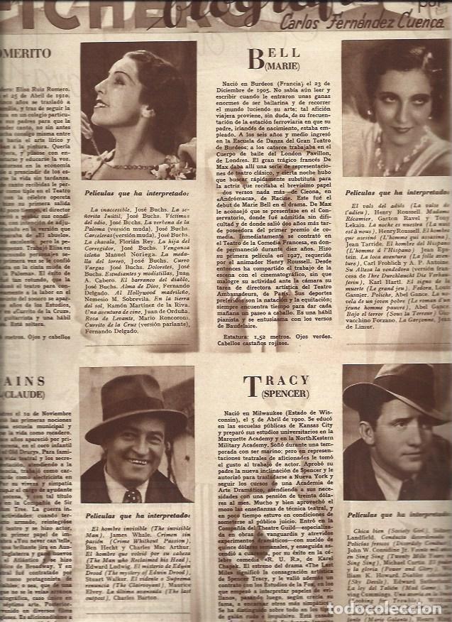 Postais: LAMINA 31053: Romerito, Marie Bell, Claude Rains y Spencer Tracy - VVAA