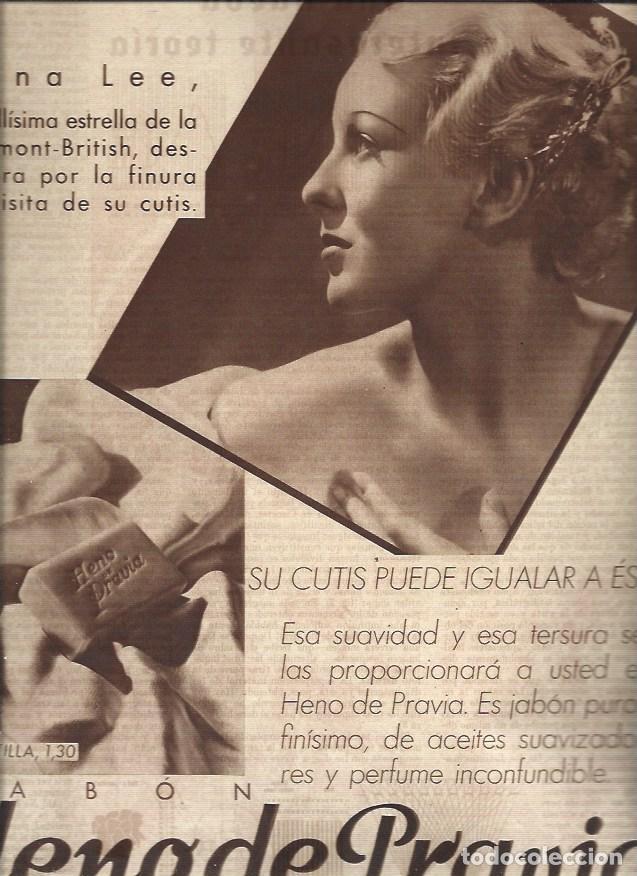 Cartoline: LAMINA 31375: Anna Lee en publicidad de Heno de Pravia - VVAA
