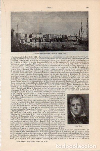 Postales: LAMINA V11562: El puente viejo de Londres, por Samuel Scott - Varios