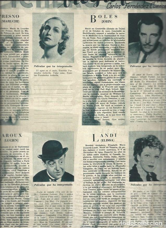 Cartoline: LAMINA 30759: Maruchi Fresno, John Boles, Lucien Baroux y Elissa Landi - VVAA